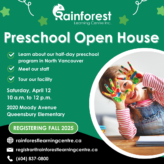 north vancouver preschool open house