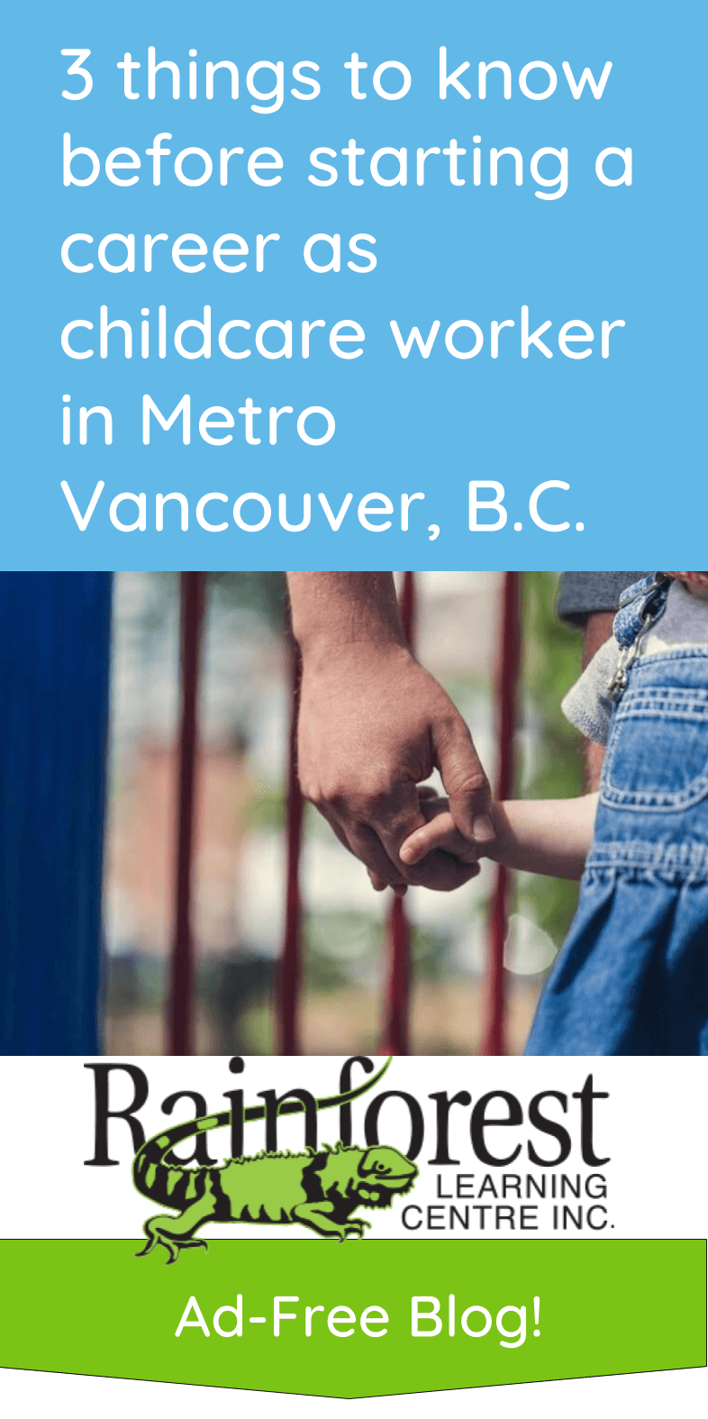 3 things to know before starting a career as childcare worker in Metro Vancouver, B.C. article - pinterest image