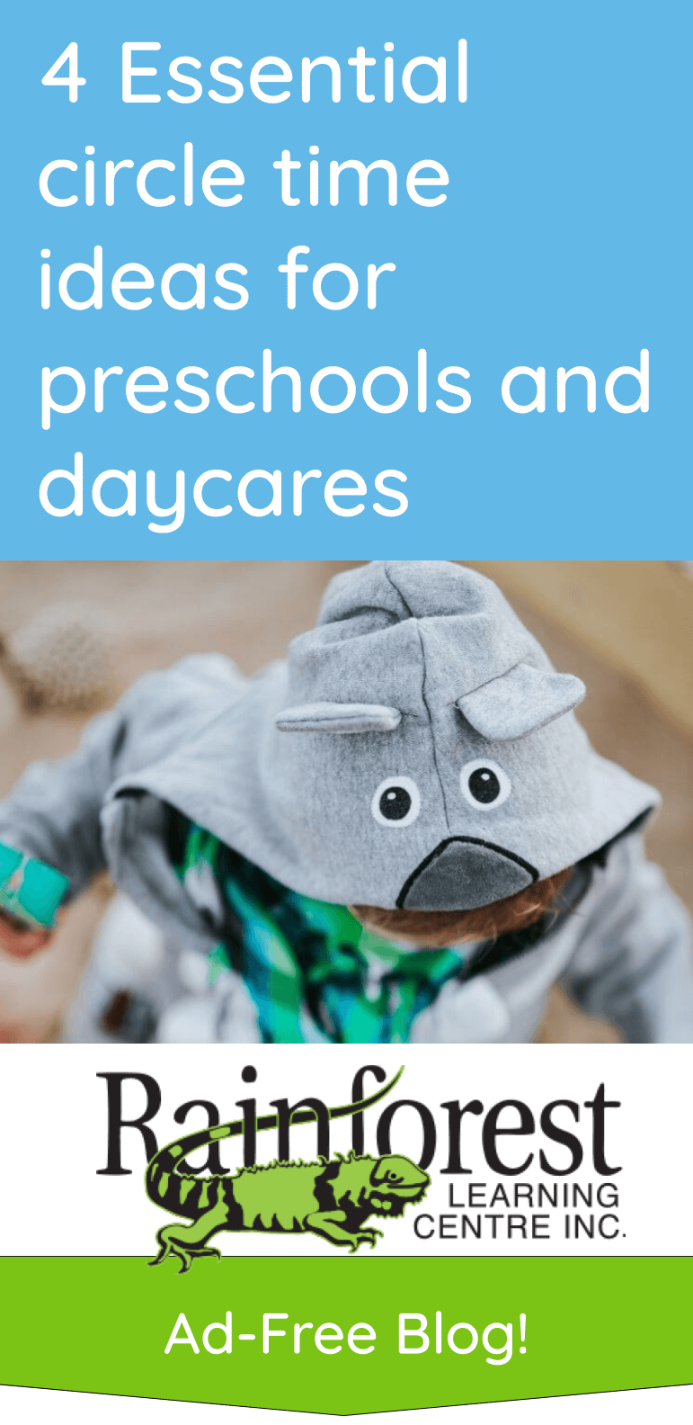 4 Essential circle time ideas for preschools and daycares - article pinterest image