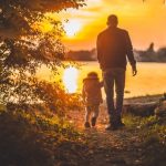 father and child walking - featured image for article on fatherhood involvement in early years