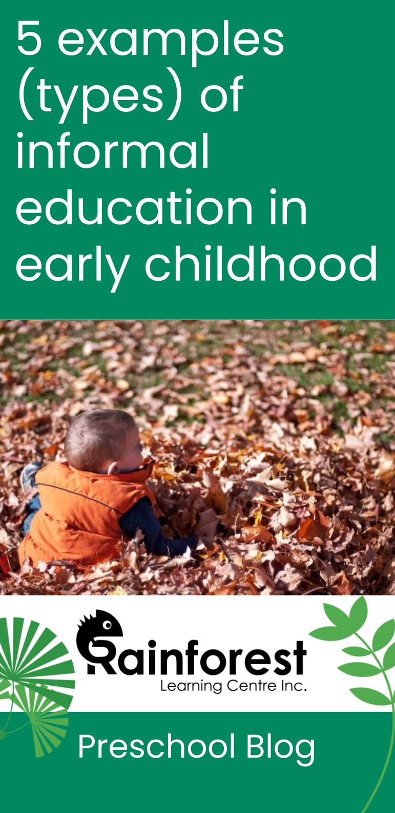 examples of informal education in early childhood - blog pinterest image