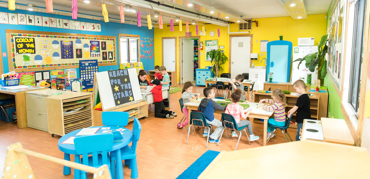 interior of daycare child care centre in langley