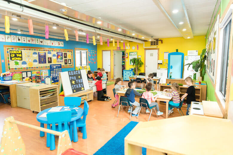 interior of daycare child care centre in langley