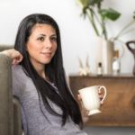 patient mom relaxed while drinking coffee - how to be patient with toddlers and preschoolers article image