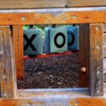 playground x and o game - image for article on experiential education preschooler age
