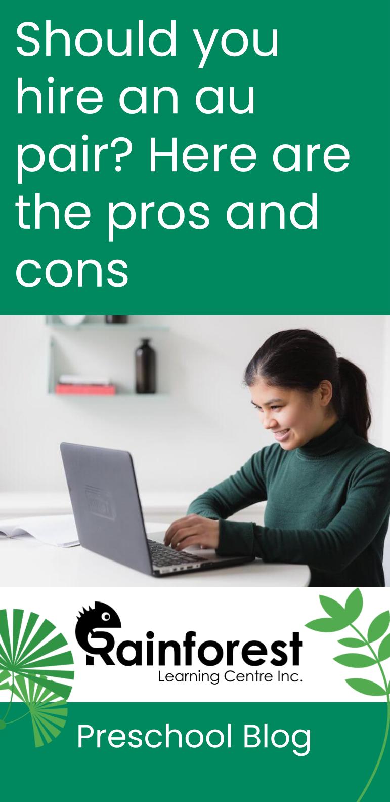 Should you hire an au pair pros and cons - blog pinterest image