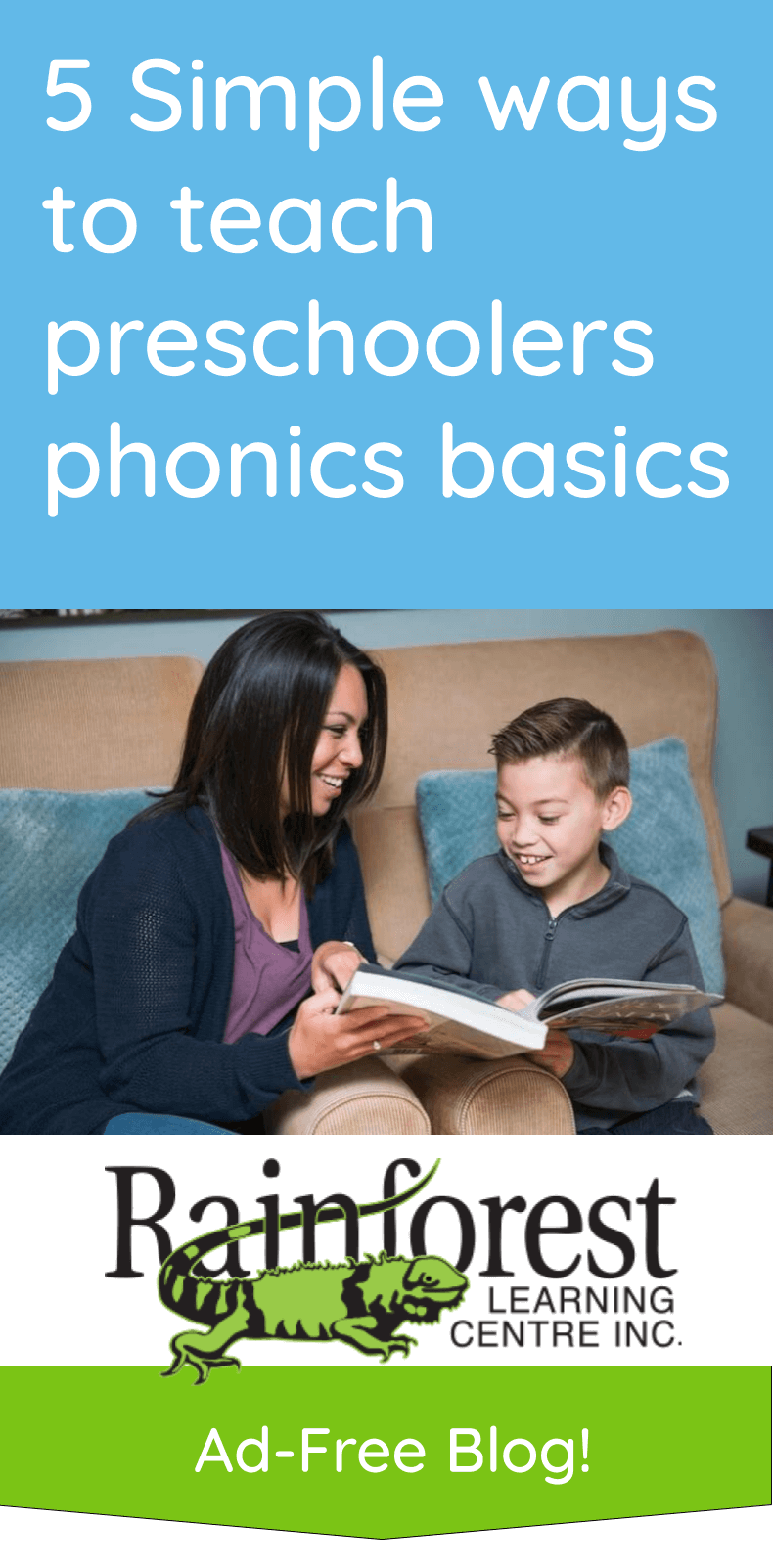 5 Simple ways to teach preschoolers phonics basics - article pinterest image