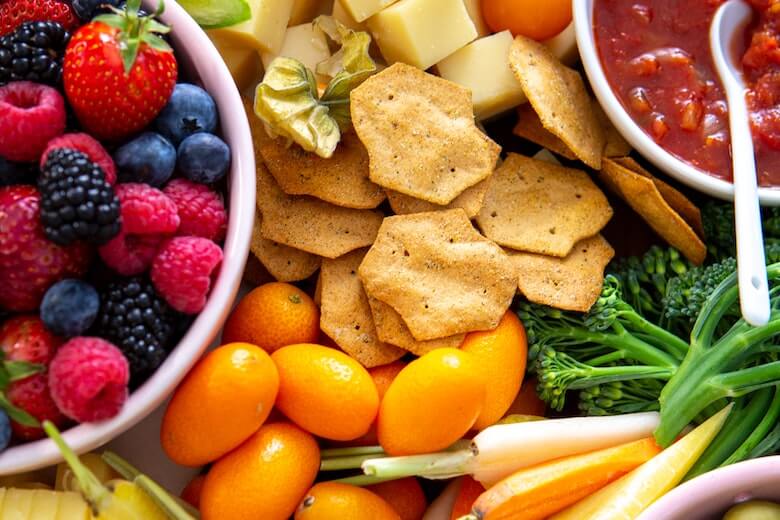 snack tray for taste sensory activity at preschool