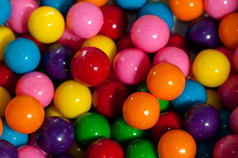 multi-coloured gum balls - article image on how to teach colours to preschoolers and toddlers
