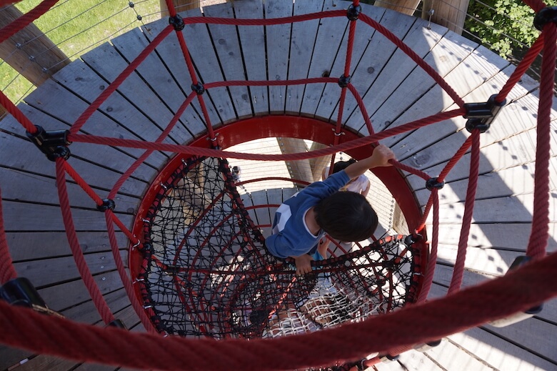 terra nova playground climbing tower - activity for young kids in vancouver